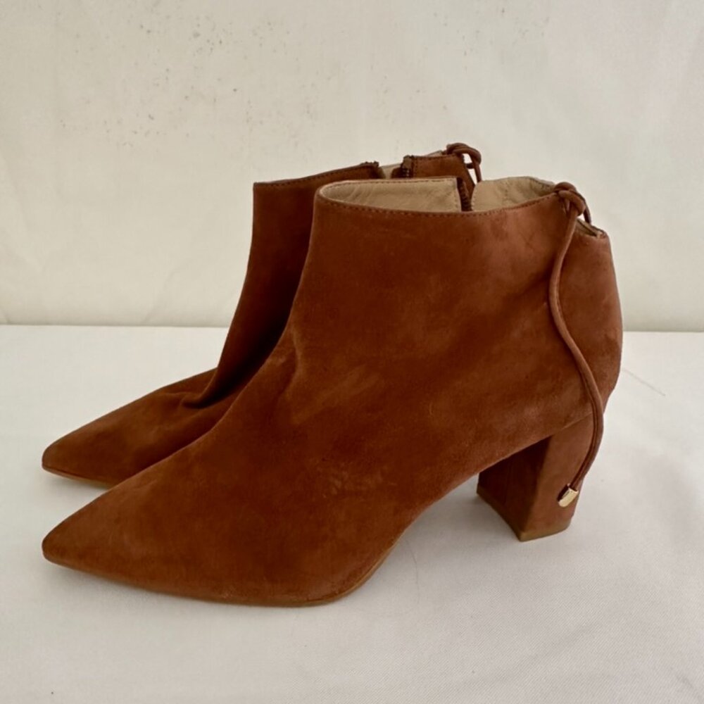 Nordstrom Stuart Weitzman Suede Block Bootie - image 1